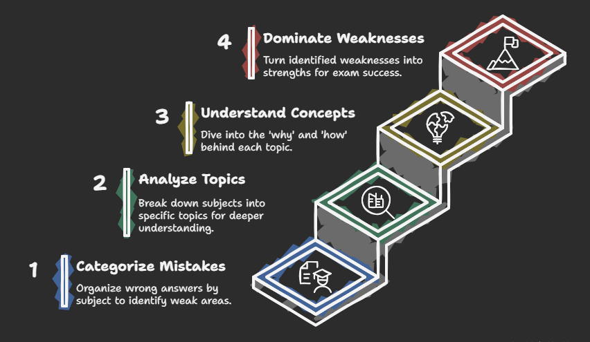 finding weak points in subject preparation